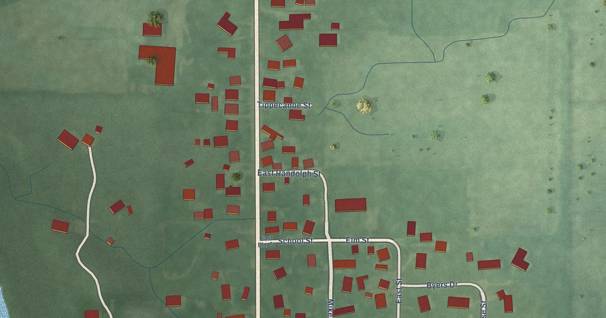 Map of Romney, Indiana in 2026