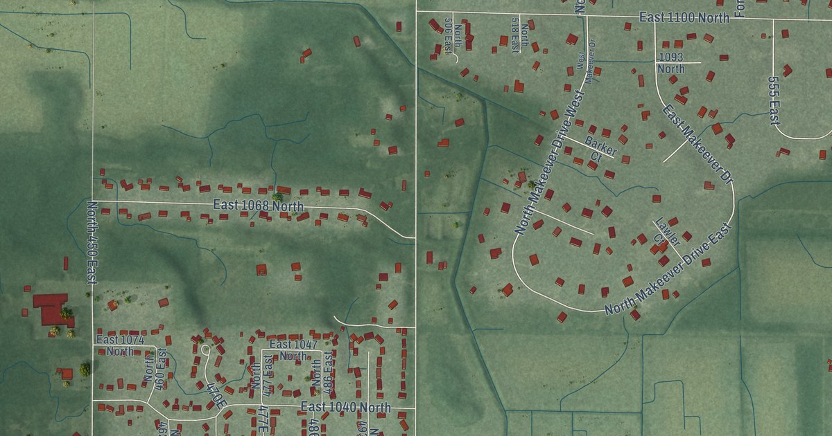 Map of Roselawn, Indiana in 2026