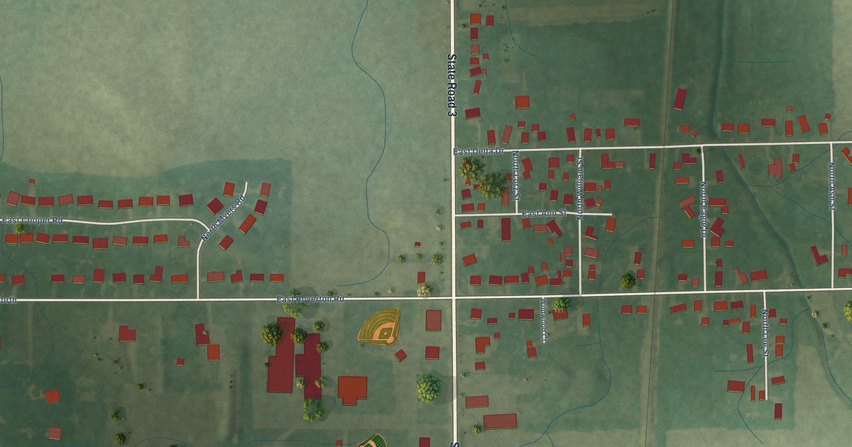 Map of Royerton, Indiana in 2026
