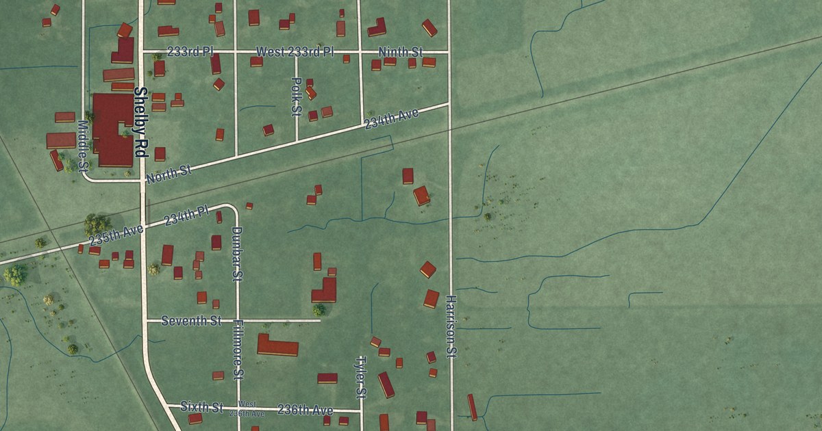 Map of Shelby, Indiana in 2026