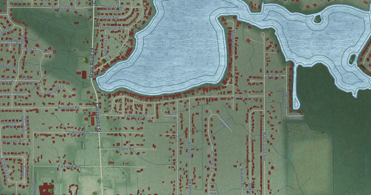 Map of Simonton Lake, Indiana in 2026
