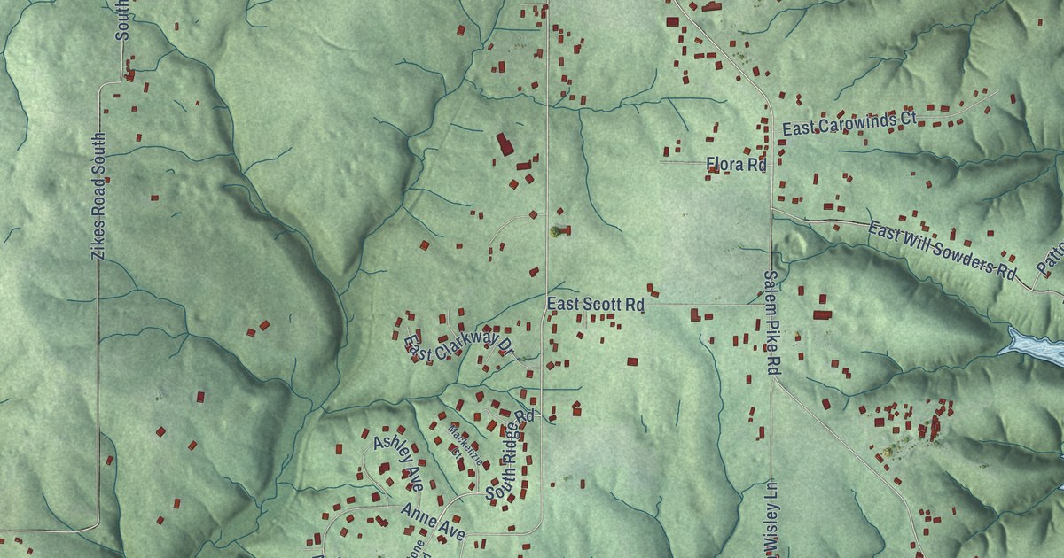 Map of Smithville-Sanders, Indiana in 2026