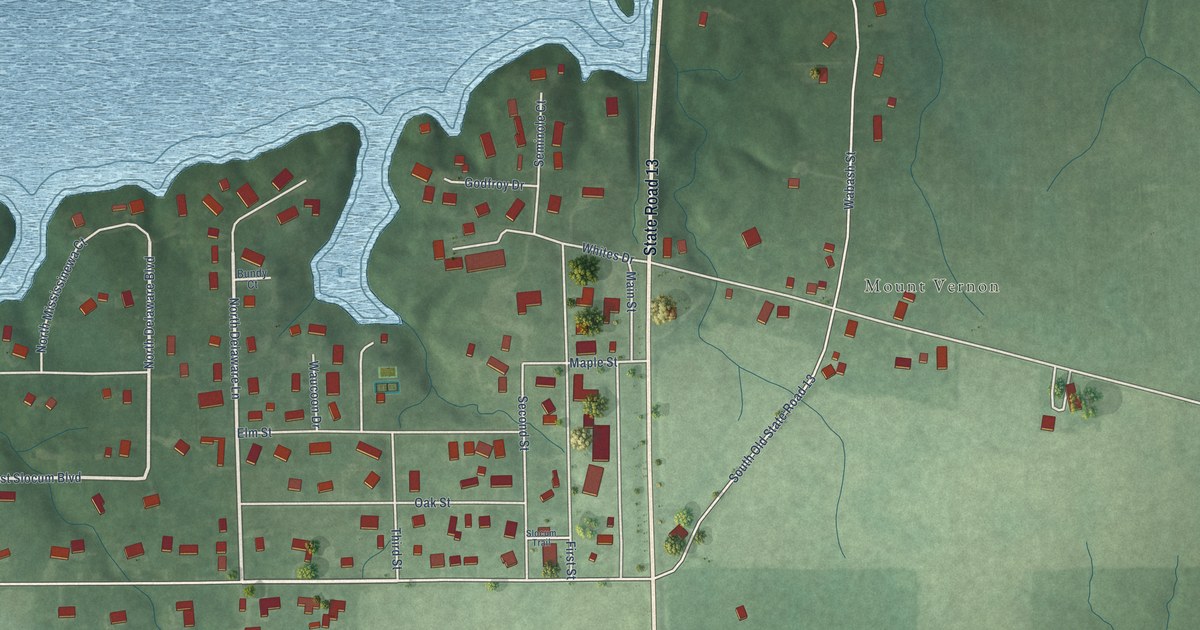 Map of Somerset, Indiana in 2026