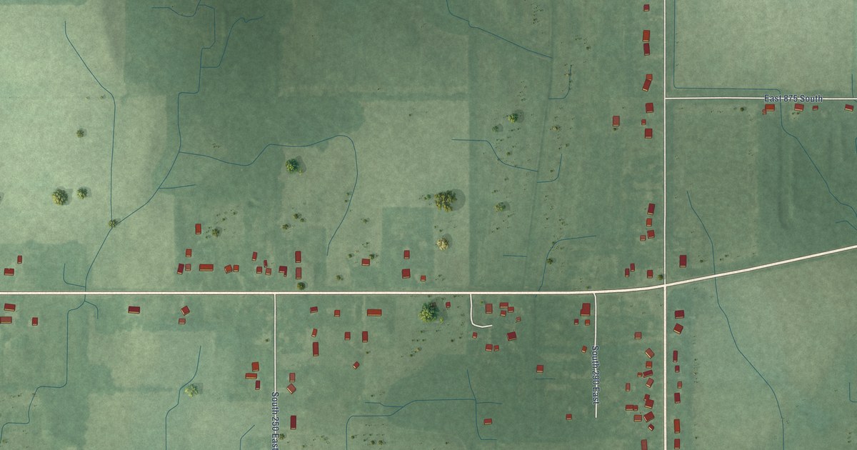 Map of South Center, Indiana in 2026