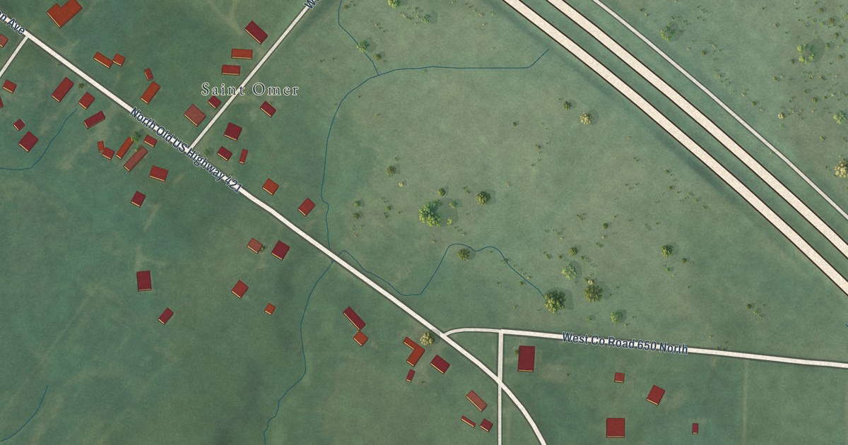 Map of St. Omer, Indiana in 2026