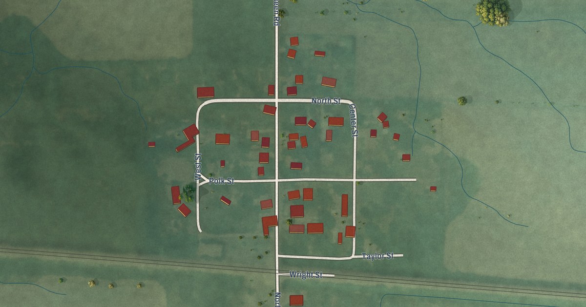 Map of Teegarden, Indiana in 2026