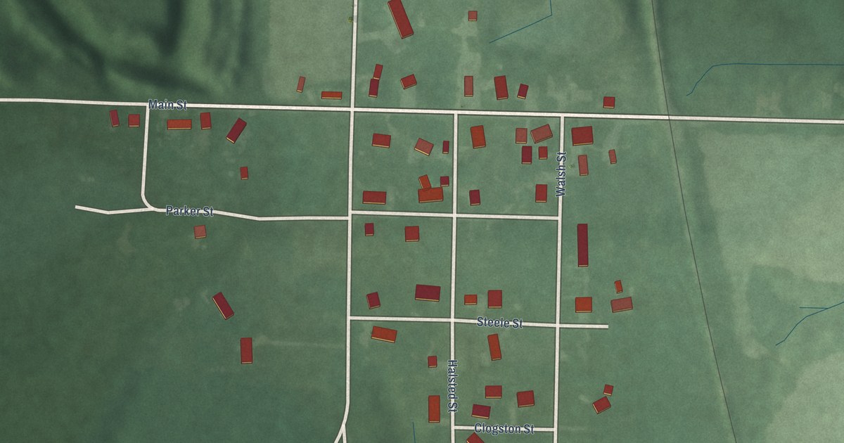 Map of Vicksburg, Indiana in 2026
