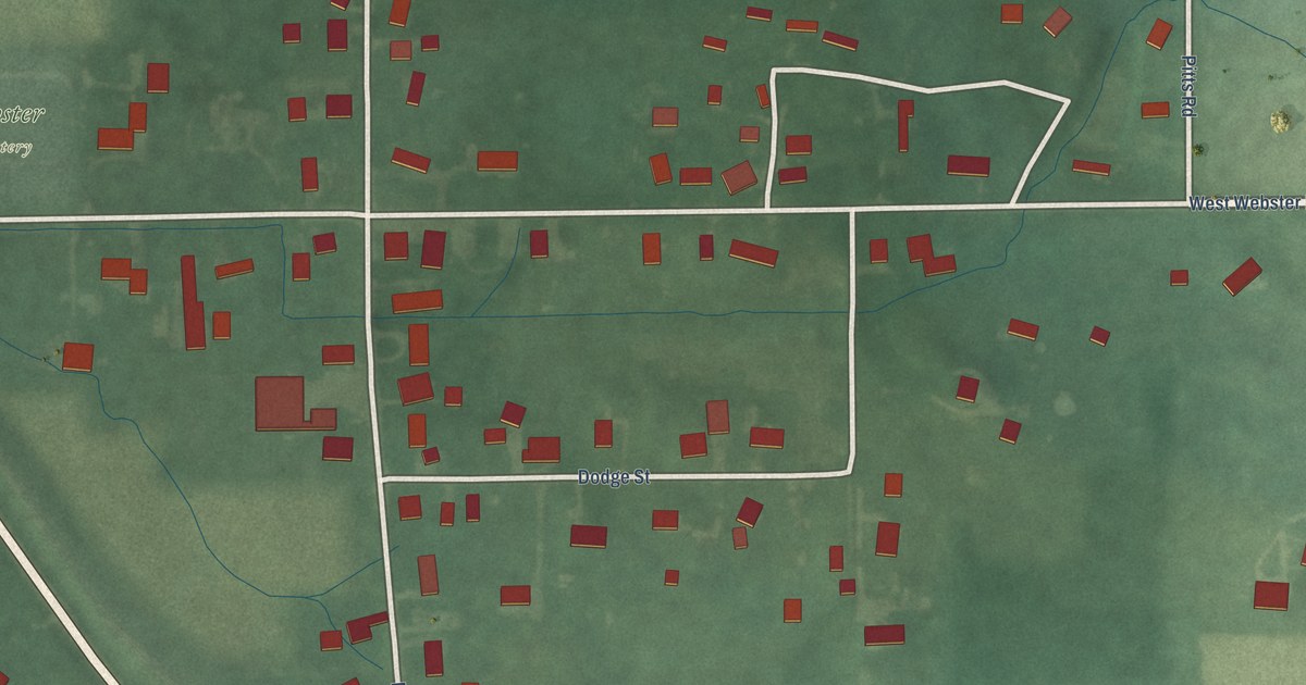 Map of Webster, Indiana in 2026