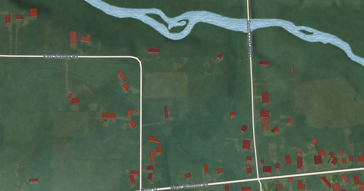 Map of Windsor, Indiana in 2026