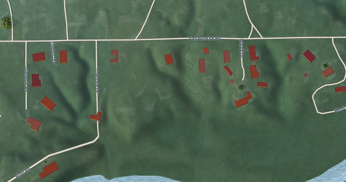 Map of Woodlawn Heights, Indiana in 2026