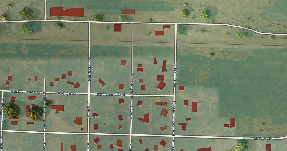 Map of Abbyville, Kansas in 2026