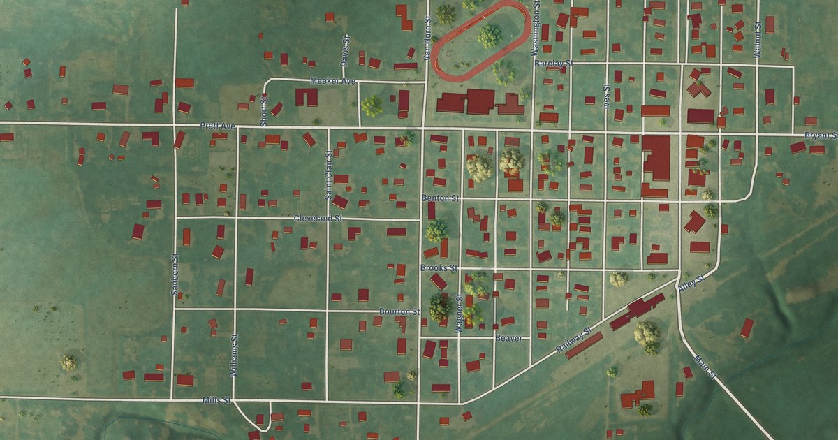 Map of Almena, Kansas in 2026