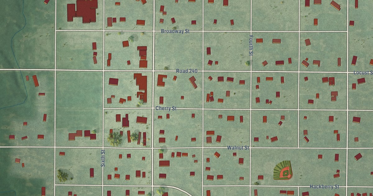 Map of Americus, Kansas in 2026