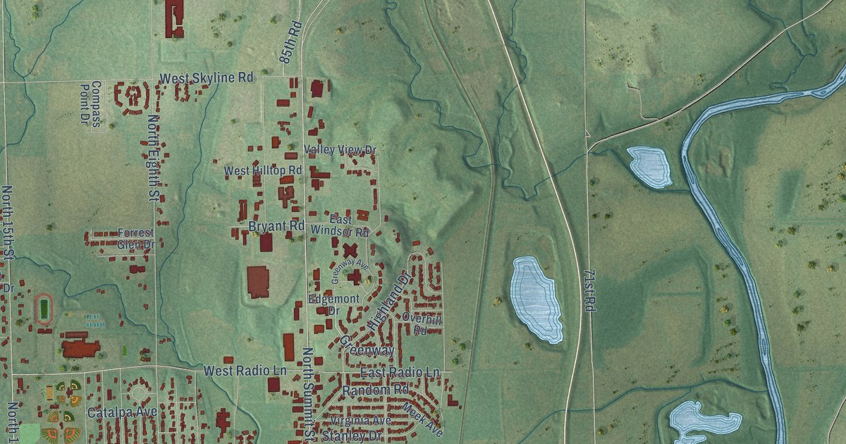 Map of Arkansas City, Kansas in 2026