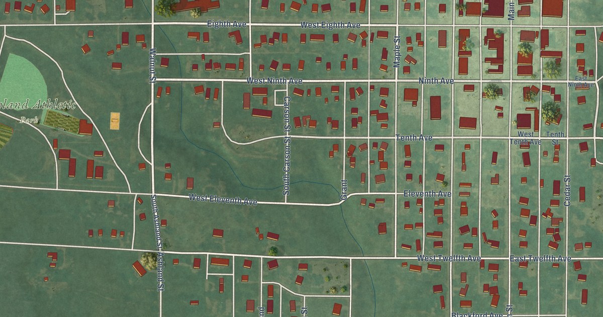 Map of Ashland, Kansas in 2026