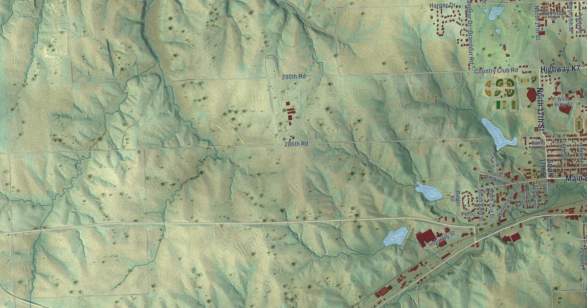 Map of Atchison, Kansas in 2026
