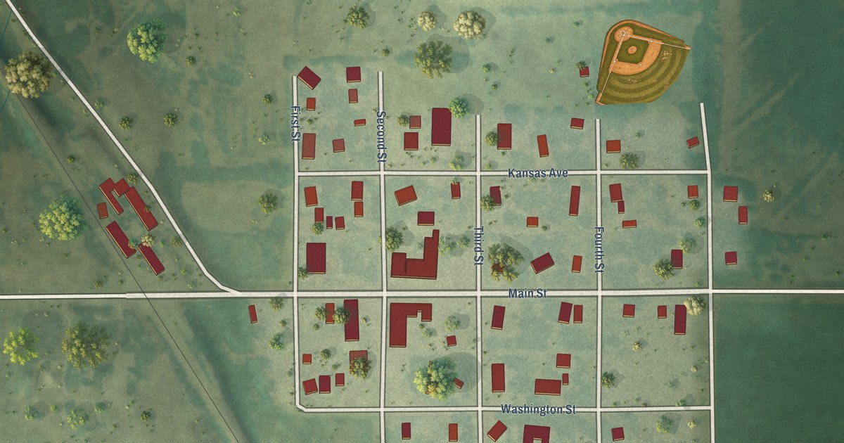 Map of Aurora, Kansas in 2026