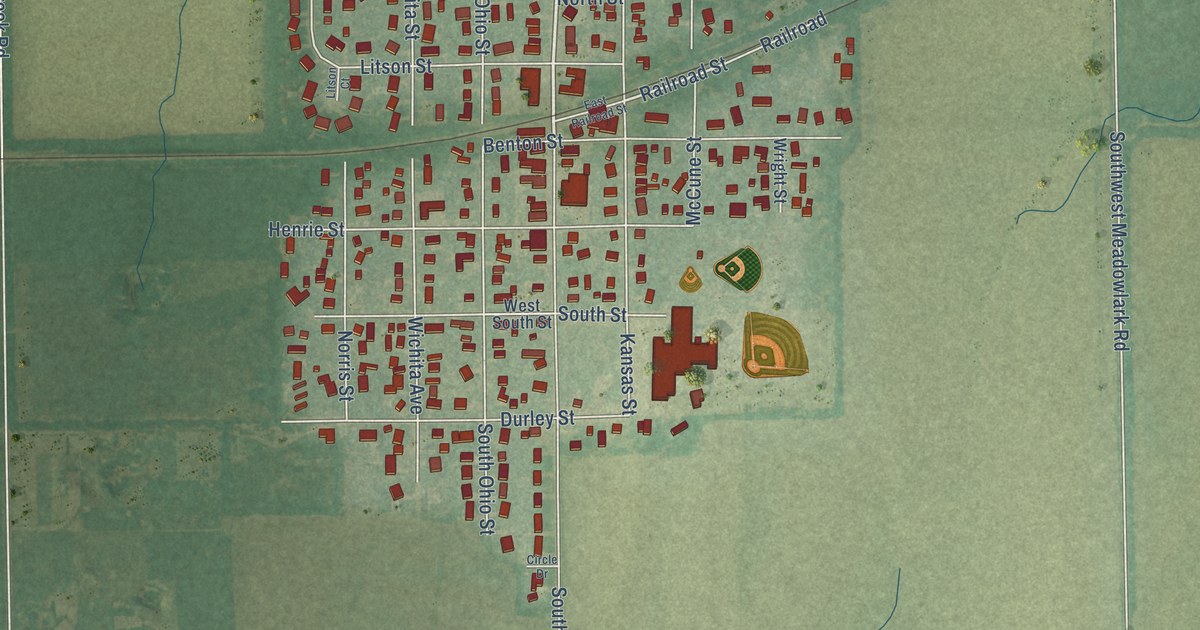 Map of Benton, Kansas in 2026
