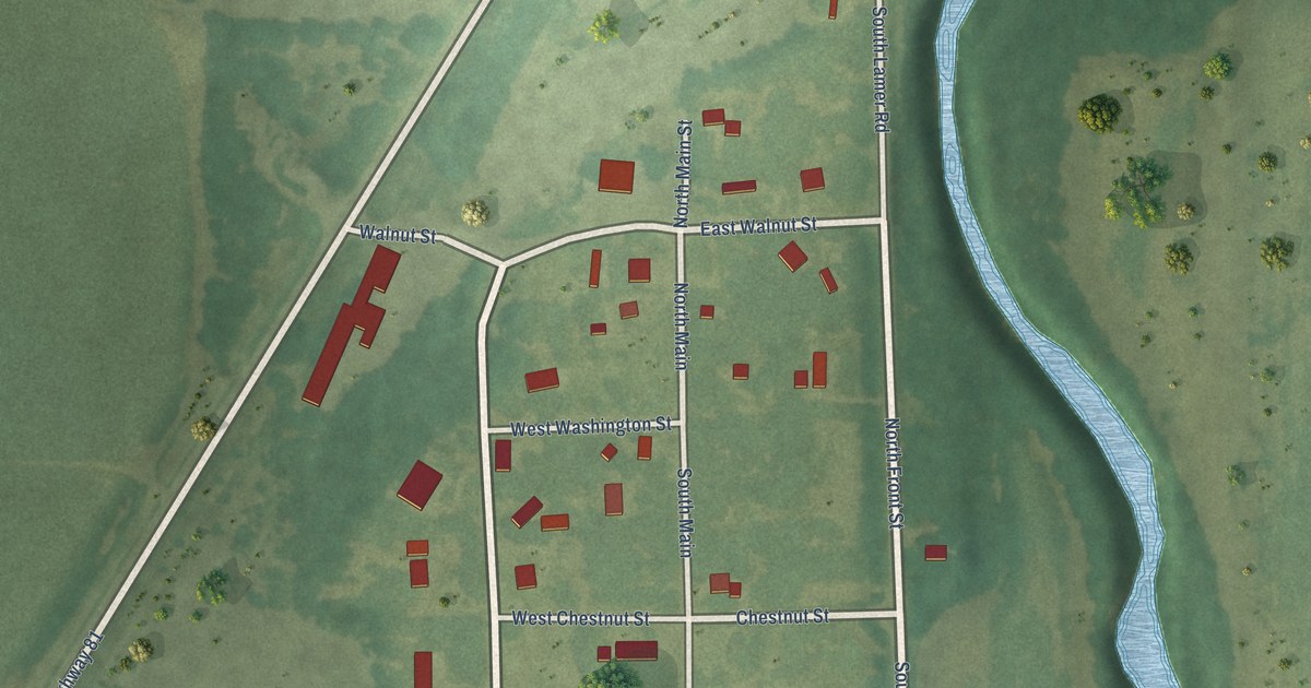 Map of Bridgeport, Kansas in 2026