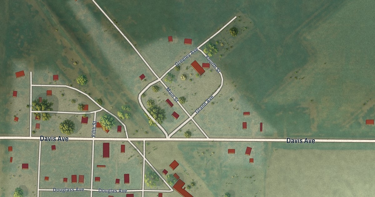 Map of Brownell, Kansas in 2026
