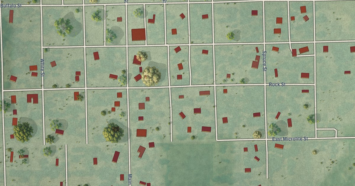 Map of Buffalo, Kansas in 2026