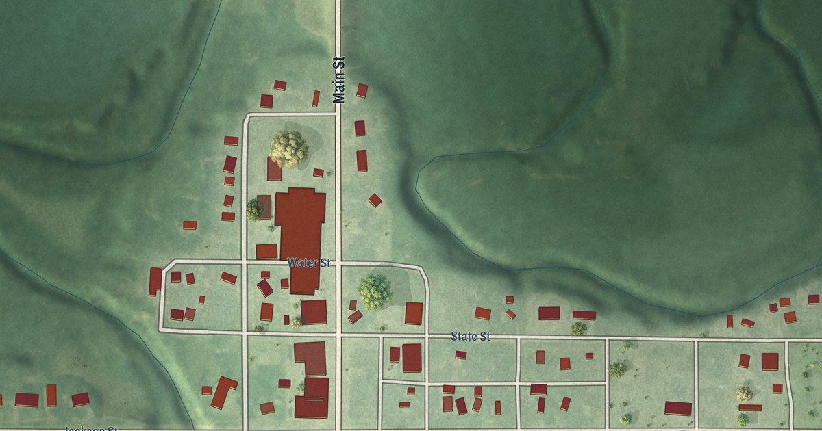 Map of Burr Oak, Kansas in 2026