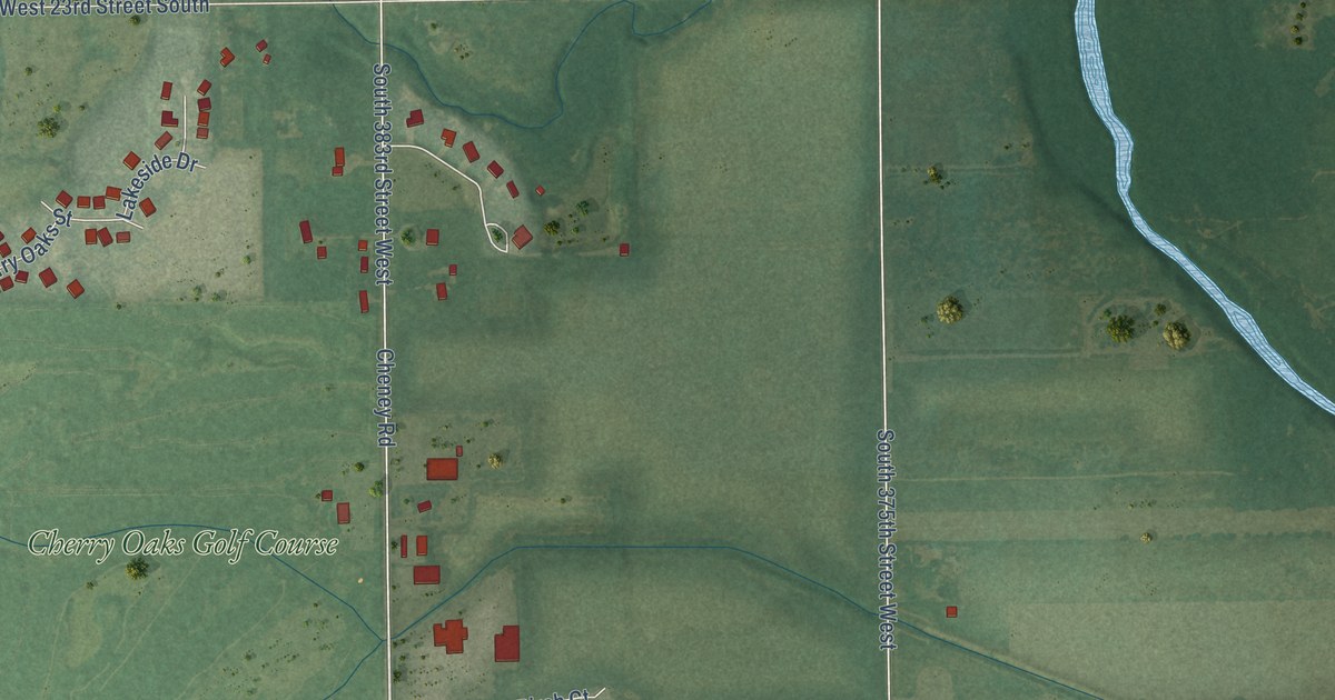 Map of Cheney, Kansas in 2026
