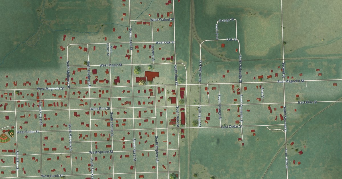 Map of Cherokee, Kansas in 2026