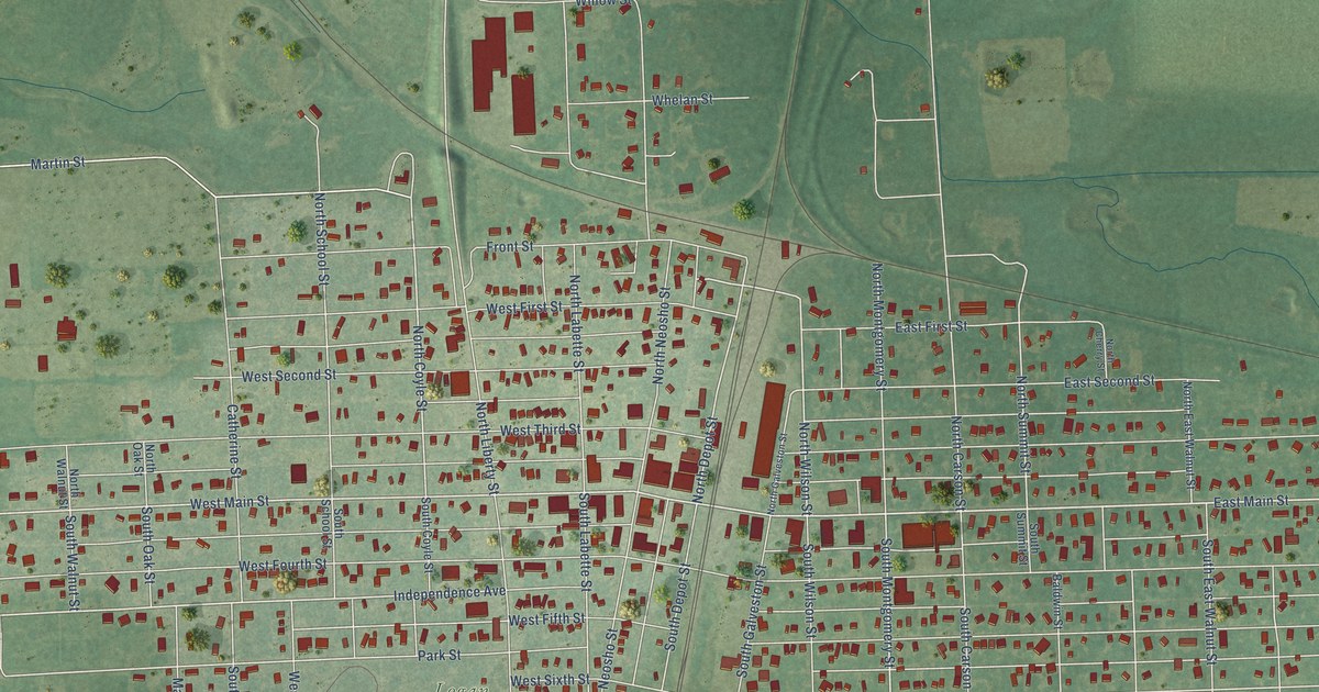 Map of Cherryvale, Kansas in 2026