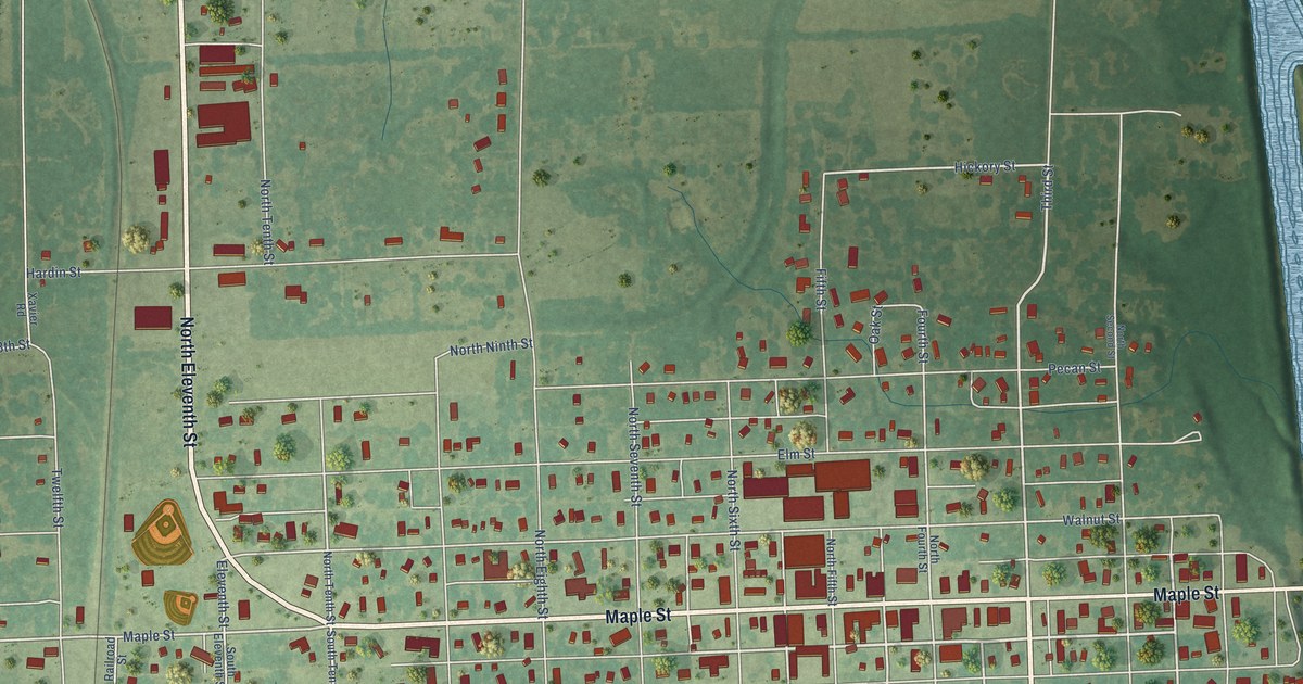 Map of Chetopa, Kansas in 2026