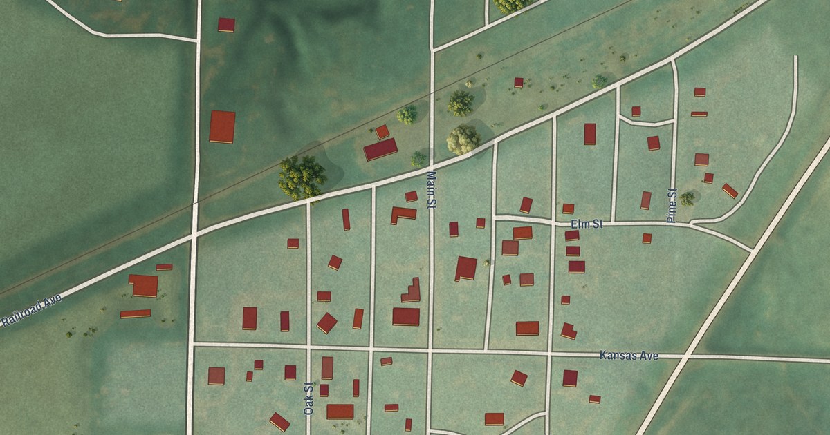Map of Clayton, Kansas in 2026