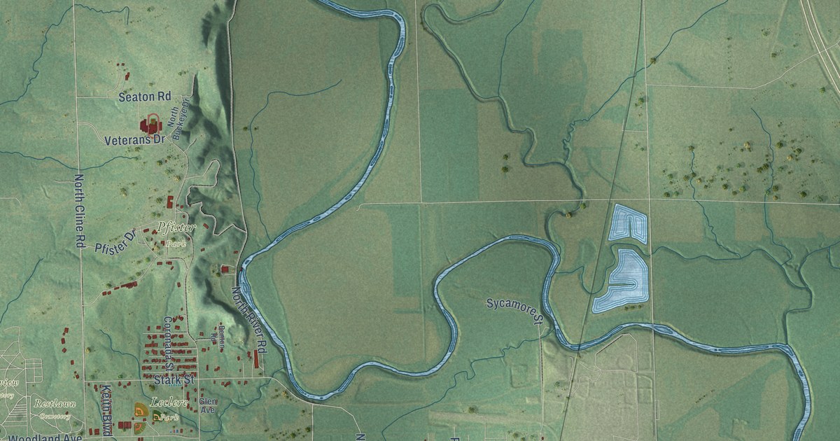 Map of Coffeyville, Kansas in 2026