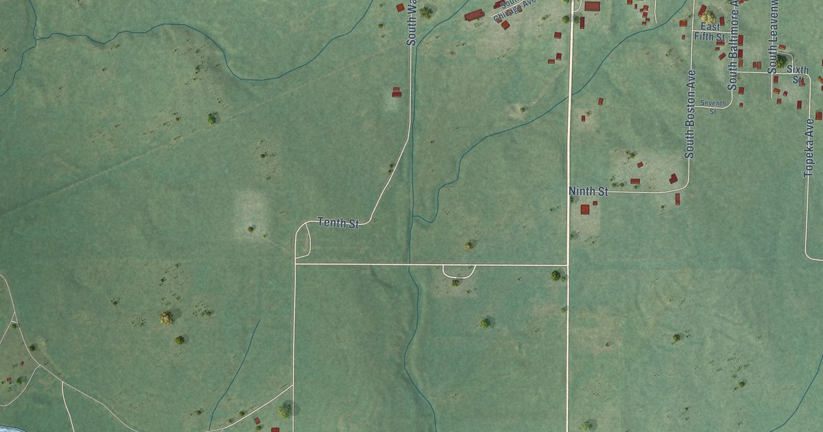 Map of Coldwater, Kansas in 2026