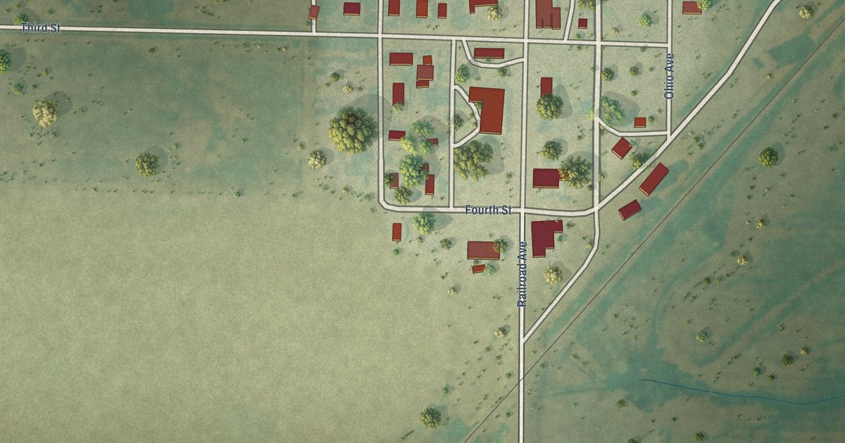Map of Collyer, Kansas in 2026