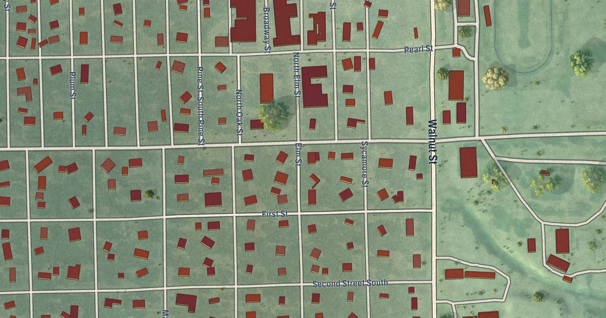 Map of Cottonwood Falls, Kansas in 2026
