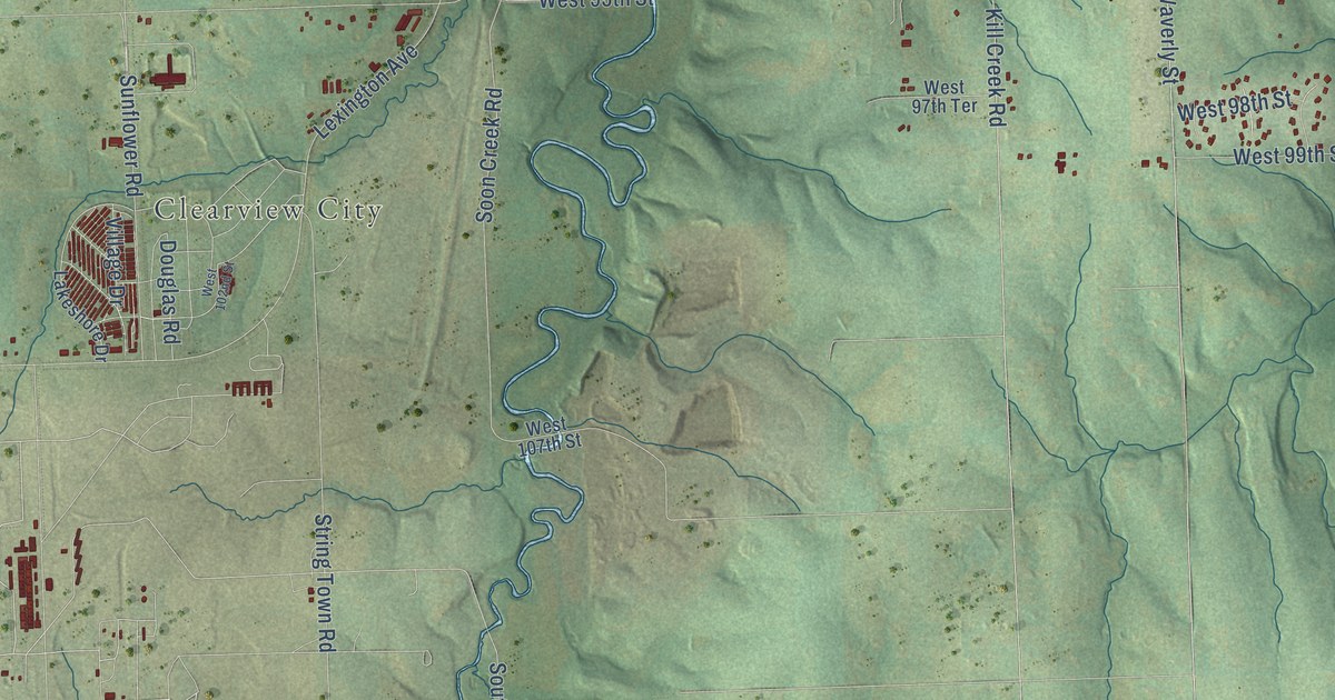 Map of De Soto, Kansas in 2026