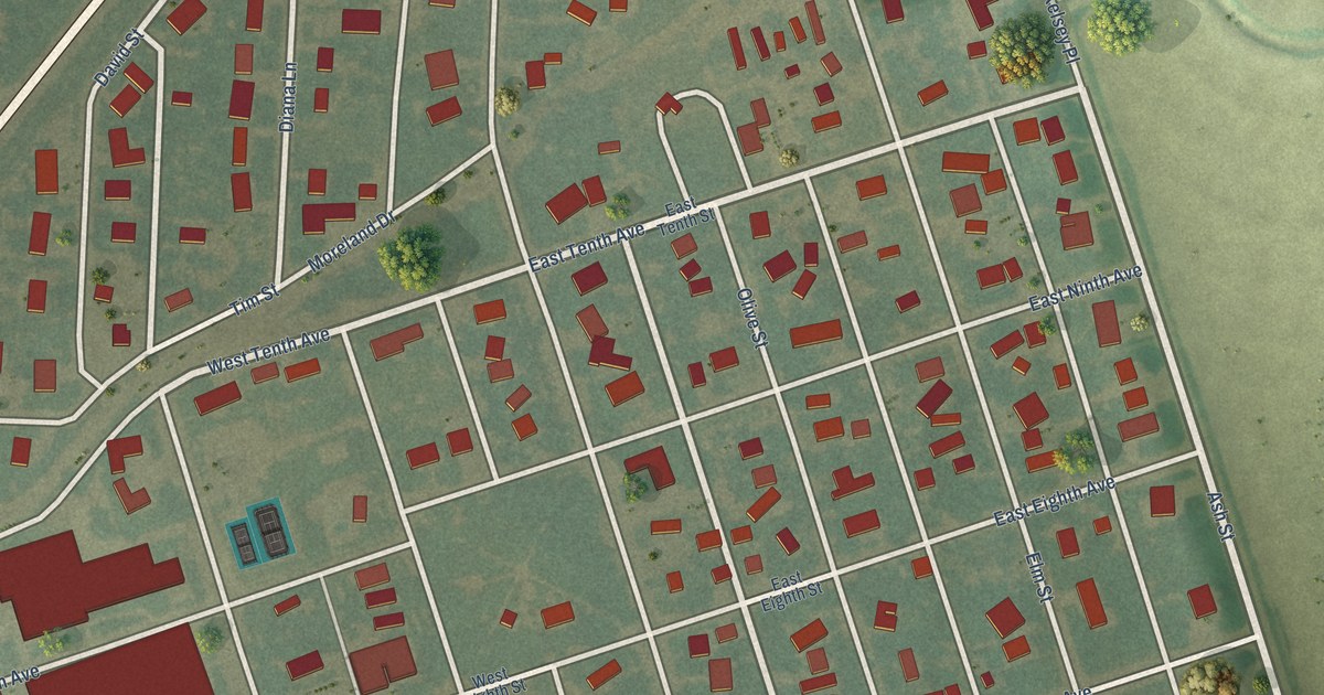 Map of Deerfield, Kansas in 2026