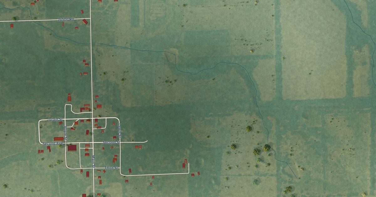 Map of Dennis, Kansas in 2026