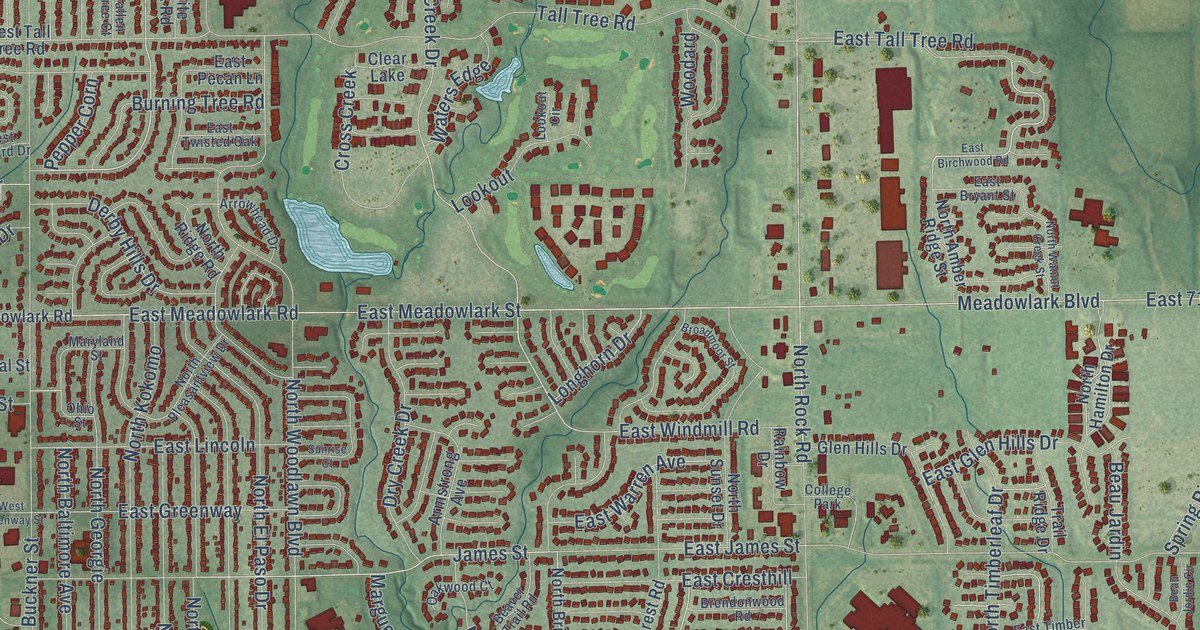 Map of Derby, Kansas in 2026