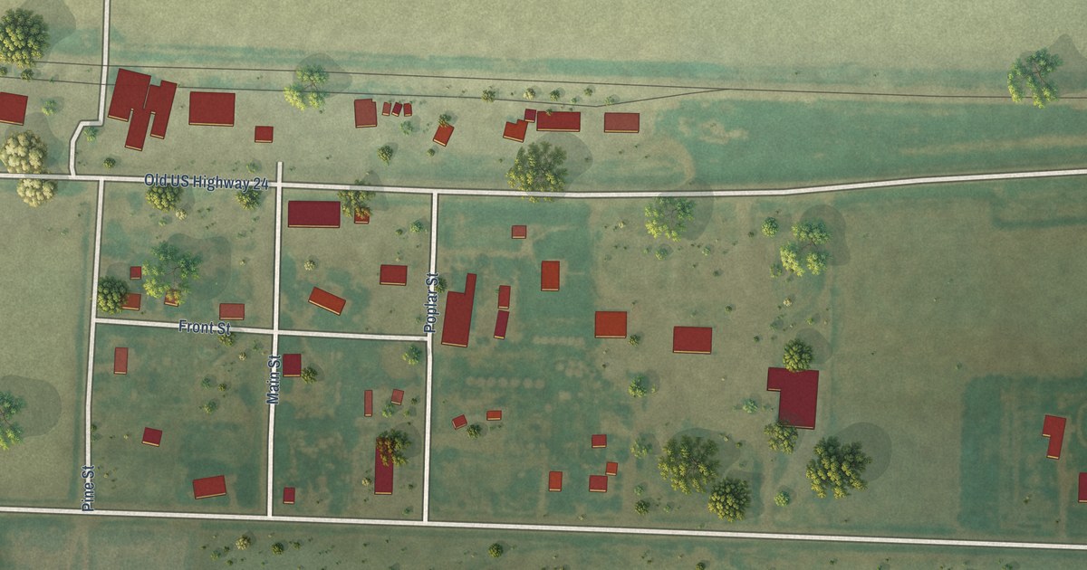 Map of Edson, Kansas in 2026