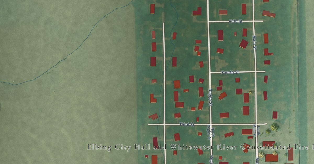 Map of Elbing, Kansas in 2026