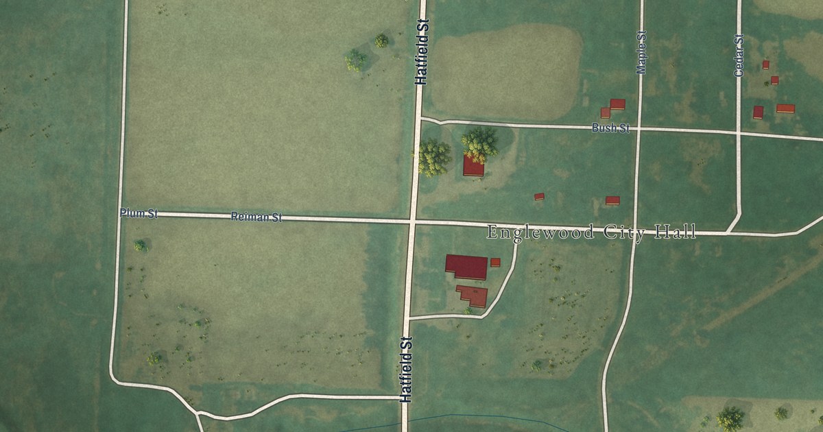 Map of Englewood, Kansas in 2026