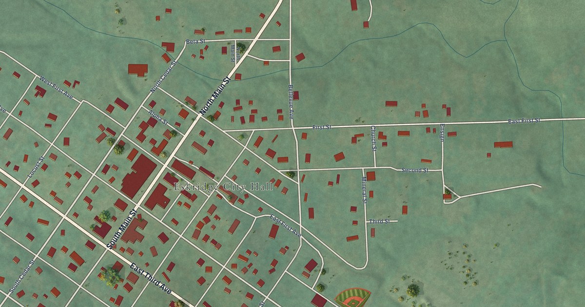Map of Eskridge, Kansas in 2026