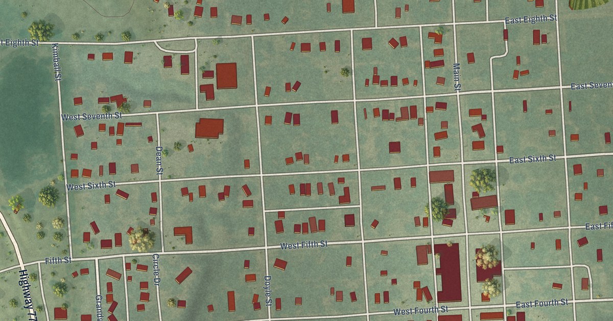 Map of Florence, Kansas in 2026