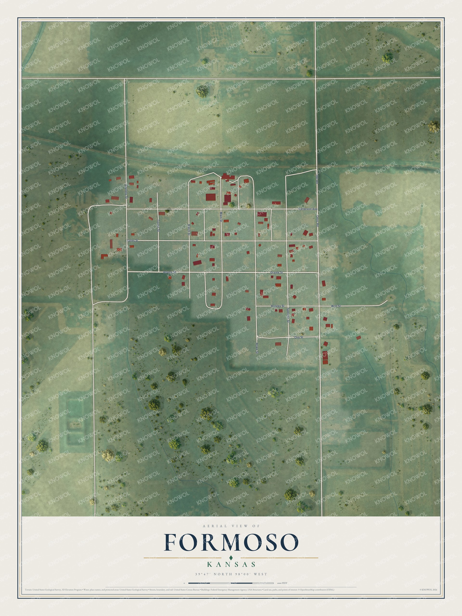 Watermarked full-map preview of Formoso, Kansas
