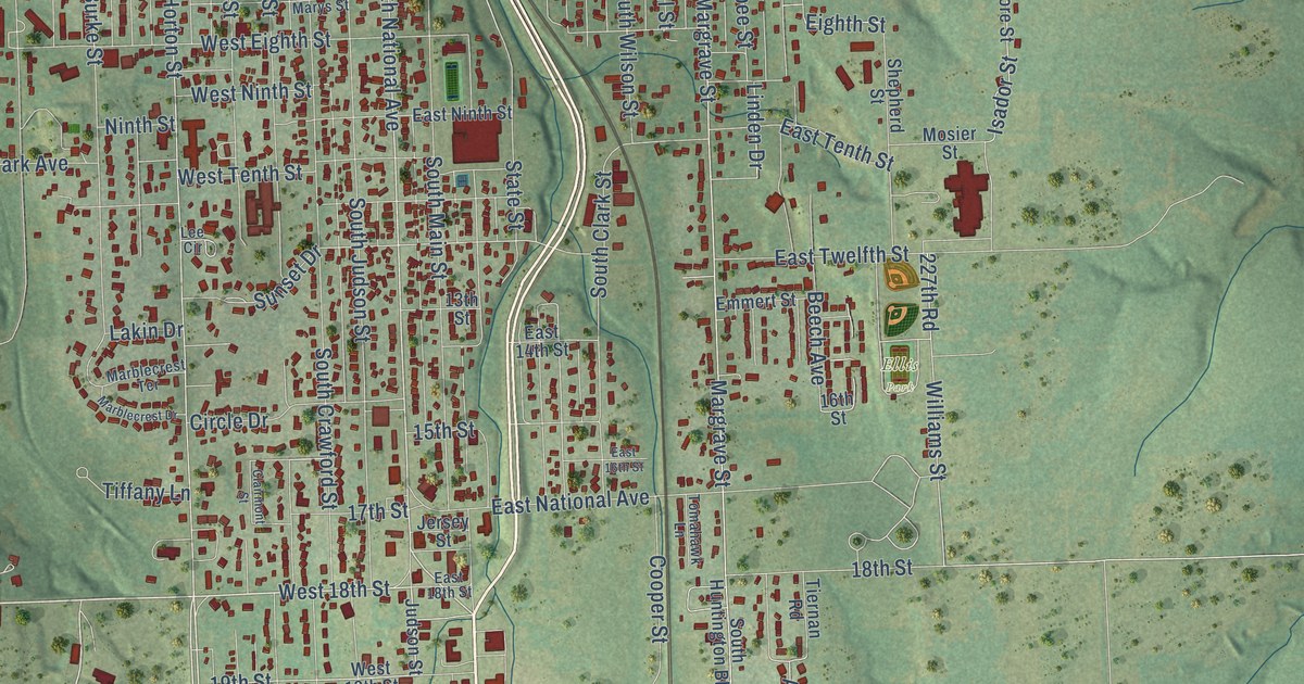 Map of Fort Scott, Kansas in 2026