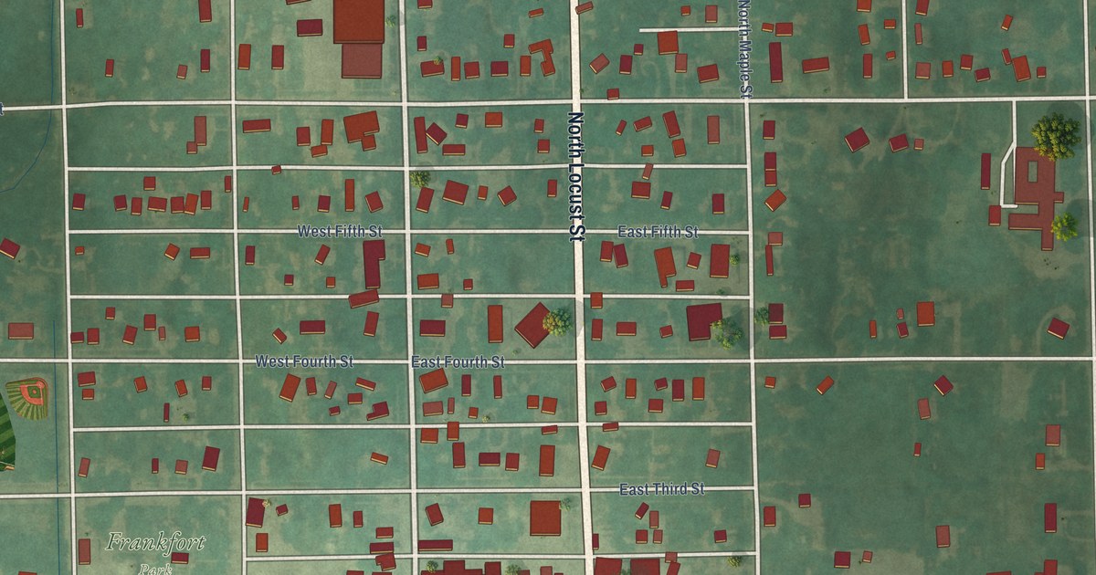 Map of Frankfort, Kansas in 2026