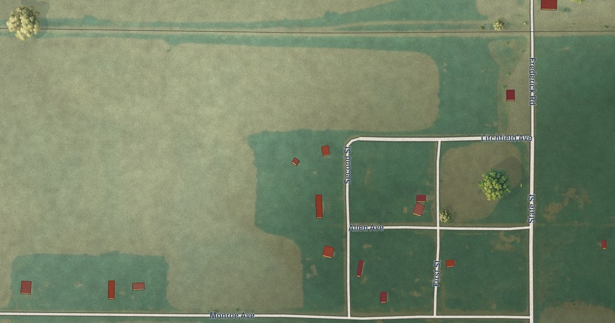 Map of Frederick, Kansas in 2026