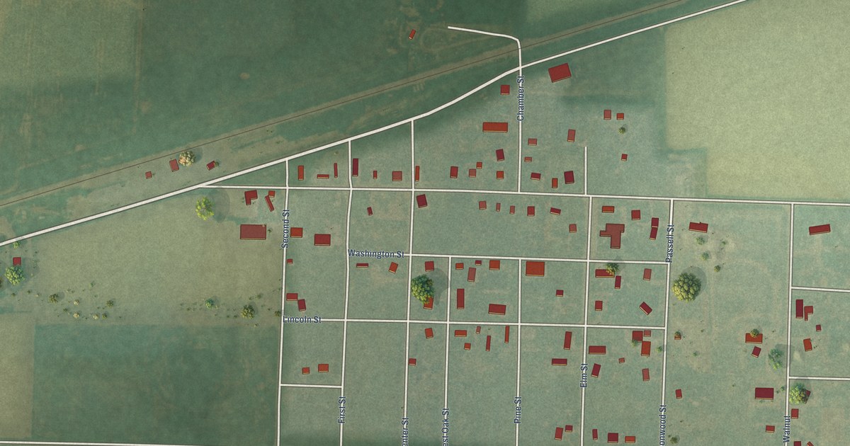 Map of Gem, Kansas in 2026