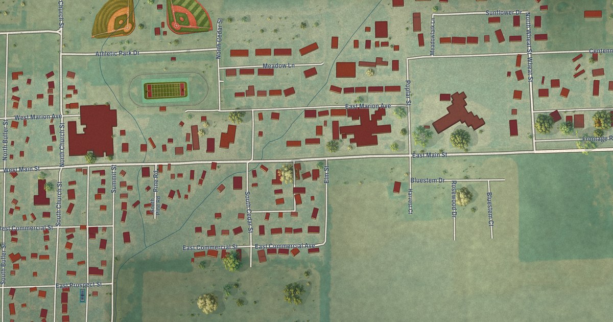 Map of Goessel, Kansas in 2026
